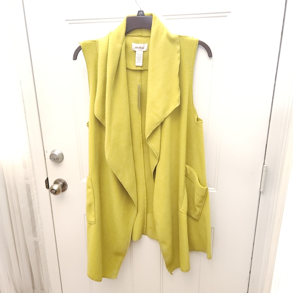 NWT Lime Green Le‎ Mode Jacket One Size